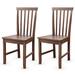 Set of 2 Dining Chair with Solid Wooden Legs - 16" x 20" x 36" (L x W x H)