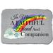 In Memory of Pet Rainbow Garden Memorial Accent Stone by Kay Berry in Grey