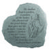 My Mother Kept A Garde Heart Accent Memorial Stone by Kay Berry in Grey