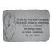 Those We Have Held w/ Standing Angel Garden Memorial Stone by Kay Berry in Grey