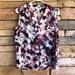 Nine West Tops | Nine West Pink Purple Floral Sleeveless Top Nwt S | Color: Pink/Purple | Size: S