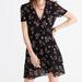Madewell Dresses | Madewell 'Posey Floral Ruffle' Dress Size 2 Nwt $158 | Color: Black/Pink | Size: 2