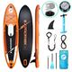 Exprotrek Stand Up Paddling Board, aufblasbares SUP Board, Stand Up Paddle Board Set, 6 Zoll dick für alle Schwierigkeitsgrade 150KG MAX Orange