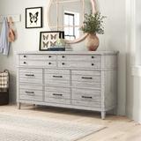 Greyleigh™ Zaiden 8 Drawer Dresser Wood in Brown/Gray | 39 H x 68 W x 19 D in | Wayfair 3D5036DD858C47198CA2EB1765397394