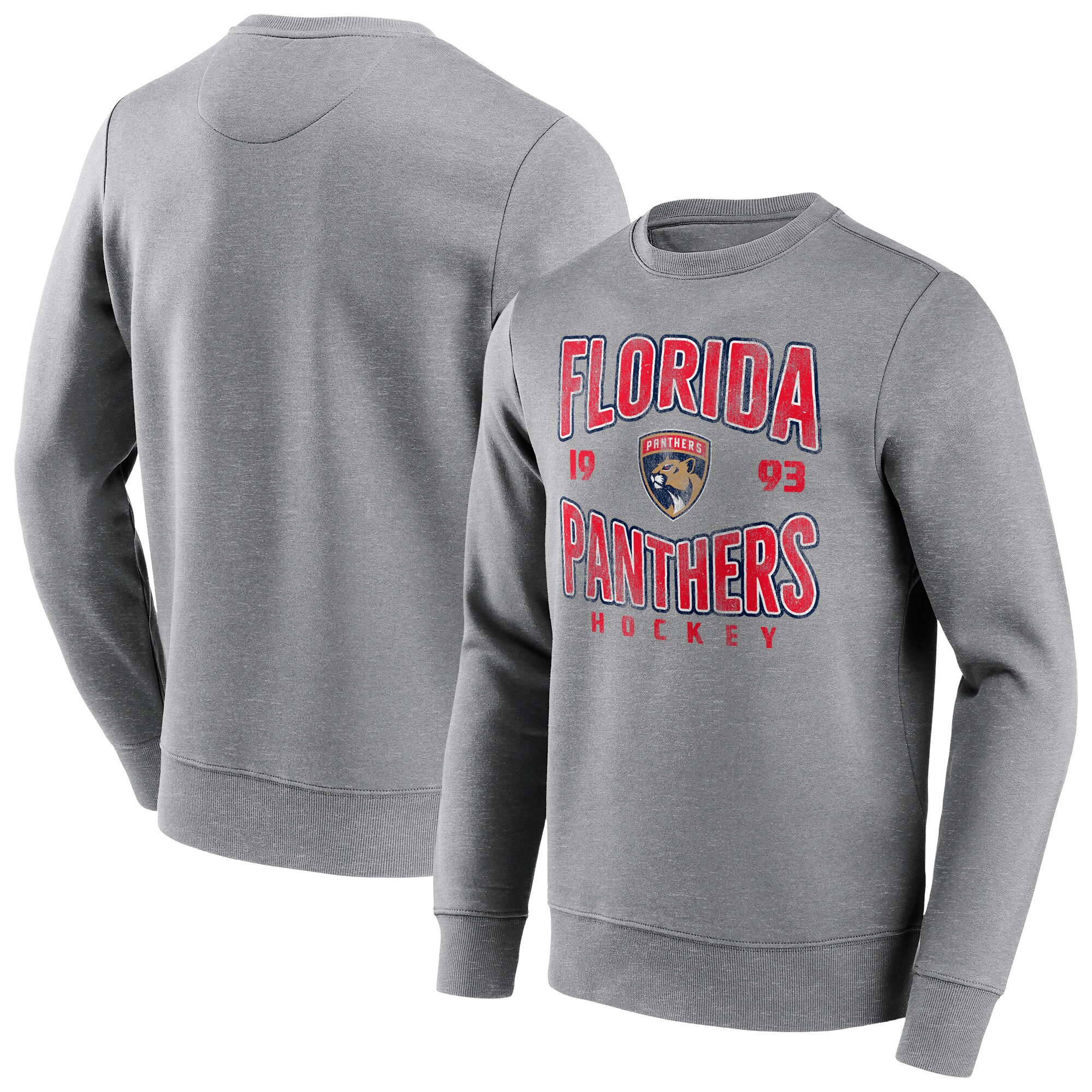 Florida Panthers Fanatics Branded Wave Off Vintage Crew Sweatshirt - Sportgrau - Herren Image