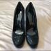 Nine West Shoes | Nine West Sequined Chunky Black Heels | Color: Black | Size: 9.5
