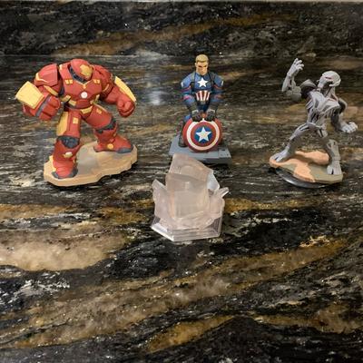Disney Video Games & Consoles | Disney Infinity Characters Marvel Battle Grounds Bundle | Color: Black/Red | Size: Os