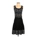 CATHERINE Catherine Malandrino Casual Dress - Party: Black Solid Dresses - Used - Size Small