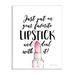 Stupell Industries Favorite Lipstick Deal w/ It Phrase Cosmetic Fashion by Stephanie Workman Marrott - Unframed Graphic Art on | Wayfair