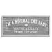 Stupell Industries I'm A Normal Cat Lady Funny Pet Phrase Black Framed Giclee Texturized Art By Daphne Polselli in Brown | Wayfair aj-272_gff_10x24