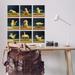 Stupell Industries Yoga Chicks Funny Farm Animals Tranquil Stretching Birds 9Pc Canvas in Yellow | 12 H x 12 W x 1.5 D in | Wayfair