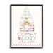 The Holiday Aisle® Comfy & Cozy Phrase Red Plaid Christmas Gnome Canvas in Gray/Red | 14 H x 11 W x 1.5 D in | Wayfair