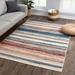 White 96 x 31 x 0.27 in Living Room Area Rug - White 96 x 31 x 0.27 in Area Rug - Modern Cream Multicolor Area Rug - Abstract Contemporary 6X9 Rug For Living Room, Bedroom & Kitchen (6'6" X 9') By 17 Stories kids | Wayfair