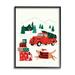 The Holiday Aisle® Retro Christmas Cottage Landscape Festive Dog Hat Canvas in Green/Red | 20 H x 16 W x 1.5 D in | Wayfair