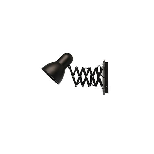 Licht-Erlebnisse Wandlampe HARMONY mit Schalter Schwarz E27 flexibles Gelenk schwenkbare Wandleuchte Wohnzimmer Küche Büro, NO1/1/0930