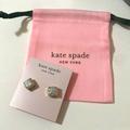 Kate Spade Jewelry | Kate Spade Opal Glitter Square Stud Earrings | Color: Gold/Pink | Size: Os