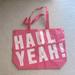 Pink Victoria's Secret Bags | Huge Pink Victoria’s Secret Shopping Tote Bag | Color: Pink/White | Size: Os