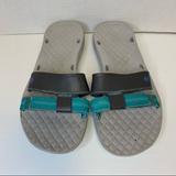 Columbia Shoes | Columbia Slide Slip On Sport Sandals Aqua And Light Gray Open Toe Women’s Size 7 | Color: Gray | Size: 7