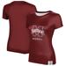 Women's Maroon Mississippi State Bulldogs Baseball T-Shirt