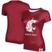 Women's Crimson Washington State Cougars Golf T-Shirt