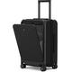 LEVEL8 Carry-on Suitcase 20inch with Laptop Compartment, Travel Luggage Hardshell with USB Charging Port,Cabin Suitcase Medium Size Lightweight with 8 Spinner Wheels,TSA Lock(57cm,38L,Black)