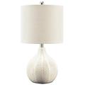 Signature Design Rainermen Ceramic Table Lamp (1/CN) in Off White - Ashley Furniture L180024