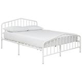 Signature Design Trentlore Queen Metal Bed Frame (Frame Only) in White - Ashley Furniture B076-681