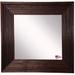 Red Barrel Studio® SantaClara Square Brown Traditional Distressed Wall Mirror | 35.75 H x 35.75 W x 0.75 D in | Wayfair