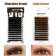 Abonnie-Extensions de Cils Professionnels en Vison Brun Premium 0.07/0.10 8-15mm