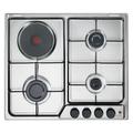 Delonghi - De'Longhi ffi 36 er piano cottura Inox Da incasso 58 cm Combi 4 Fornelli