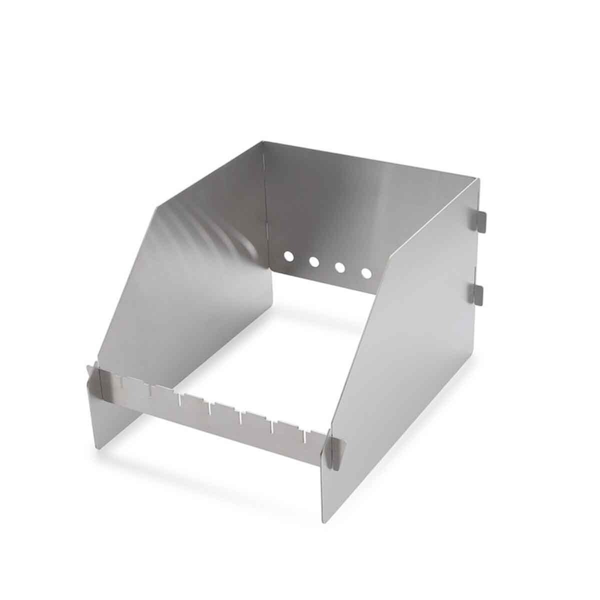 SANTOS BBQ Windschild für Seitenbrenner der SANTOS S-Serie & E-Serie, Edelstahl Image