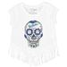Girls Youth Tiny Turnip White Kansas City Royals Sugar Skull Fringe T-Shirt