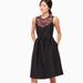 Kate Spade Dresses | Nwot Kate Spade Embroidered Mikado Dress | Color: Black/Red | Size: 0