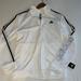 Adidas Jackets & Coats | Adidas Tricot White Jacket L(14/16) Nwt | Color: Black/White | Size: Lg