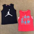 Nike Shirts & Tops | 2 Girls Jordan Nike Basketball Tanks Small | Color: Pink/Tan | Size: Sb