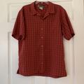 Columbia Shirts | Columbia Mens L Xco Button Down Shirt Hike Camp Fish | Color: Black/Red | Size: L