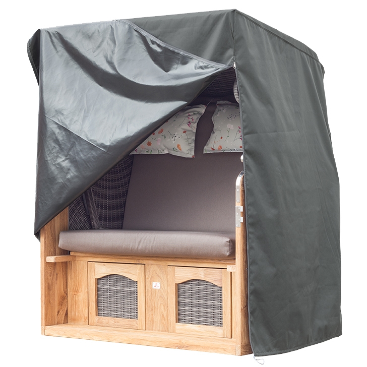 dekoVries GmbH deVries Strandkorb Schutzhaube Premium - Größe XL - dunkelgrau Image