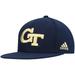 Men's adidas Navy Georgia Tech Yellow Jackets On-Field Baseball Fitted Hat