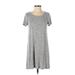 Forever 21 Casual Dress - Shift: Gray Marled Dresses - Women's Size Small