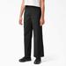 Dickies Women's Regular Fit Cropped Pants - Rinsed Black Size 4 (FPR10)