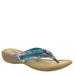 Minnetonka Silverthorne Thong - Womens 8 Blue Sandal W2