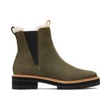 TOMS Women's Green Dakota Boots Water Resistant Faux Fur Ortholite, Size 10