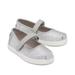 TOMS Kids Tiny Silver Iridescent Glimmer Mary Janes Slip-On Shoes, Size 5