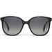 TOMS Women's Sunglasses Black Sandela Shiny Grey Polarized Lens