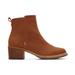 TOMS Women's Brown Tan Smooth Waxy Leather Marina Booties, Size 9.5