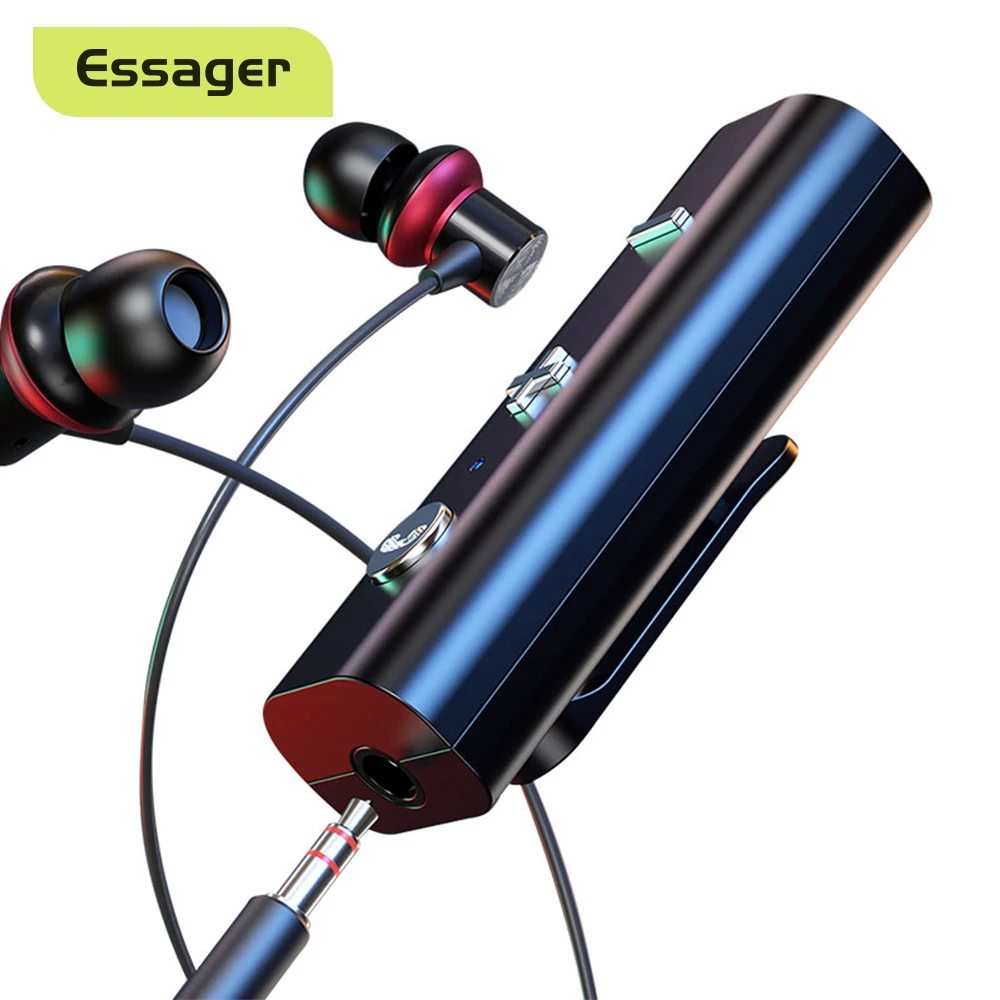 Essager Bluetooth 5.0 récepteur adaptateur sans fil pour 3.5mm Jack écouteur haut-parleur casque Bluetooth Aux Audio transmetteur de musique