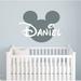 Decal House Mickey Mouse Personalized Name Wall Decal Vinyl in Indigo | 22 H in | Wayfair ZX29MickeyViolet -NameViolet