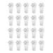 22lbs Hardwall Hanger Wall Mount Non-mark Hook Picture Hangers, 20 Pcs - White - 40mm x 20mm,20 Pcs