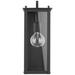 Hunt 15" High Black Aluminum Outdoor Lantern Wall Light