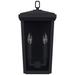 Donnelly 17 3/4" High Black Metal 2-Light Outdoor Wall Light